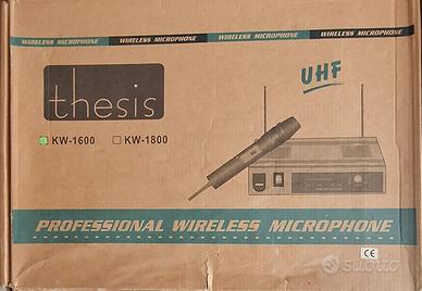 coppia radiomicrofono uhf wireless microfono