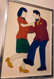 MARCO LODOLA BALLERINI PERSPEX  DIPINTO A SMALTO