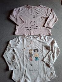 Set 2 pezzi top maniche lunghe Zara 2-3 anni nuovi