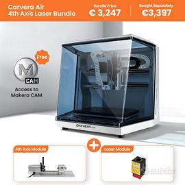 Nuova Carvera Air Makera CNC + Laser + 4 asse