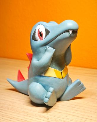 POKEMON TOTODILE  FIGURE IN RESINA DIPINTO A MANO