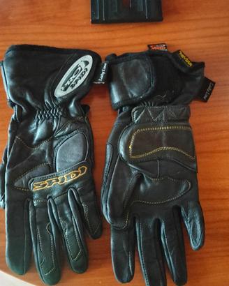 Guanti donna da moto in pelle 