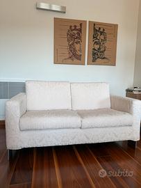 Divani artigianali 2 e 3 posti damascato beige