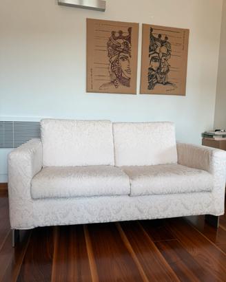 Divani artigianali 2 e 3 posti damascato beige