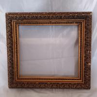 Cornice Antica ( XIX Secolo) Legno foglia oro.