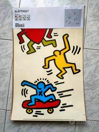 IKEA SLÄTTHULT Keith Haring adesivi muro decorativ