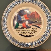 Piatti commemorativi Cuneo-Nizza