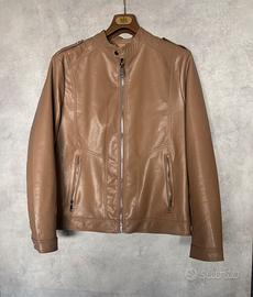 Giubbino uomo tg.XL col.beige in ecopelle