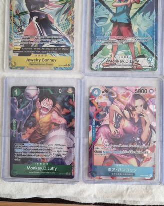 Lotto One Piace Card Game - Luffy, Boa Hancock, ec