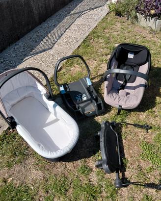 Trio passegino peg-perego con pedana e base auto