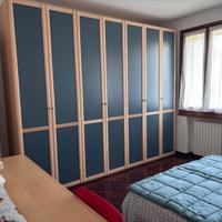 Armadio 7 ante, libreria e scrivania