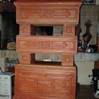 Stufa terracotta anni 40 marca BECCHI