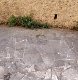 tavolino in plexiglass da salotto