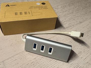 Hub USB-C USB 3 porte Aukey