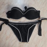 costume 2 pezzi  nero bianco