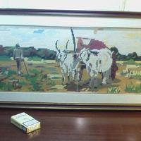QUADRO RICAMO PUNTO CROCE FATTO A MANO G. Fattori