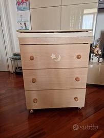 mobile con vaschetta sole luna