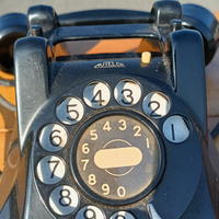 Telefono a disco nero