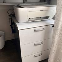 SCRIVANIA COMPLETA DI CASSETTIERA