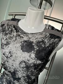 Abito donna tulle grigio tg 40 Loops