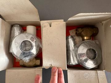 Kit valvole idrauliche ottone e cromate nuove