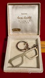 Portachiavi occhiali Persol argento anni 50