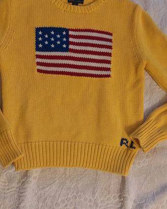 Maglione bandiera Ralph Lauren 12/14 anni