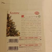 Festone Natale mt 3 luci gialle