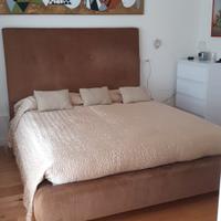 Letto matrimoniale+materasso come nuovi