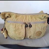 borsa kipling a tracolla colore nocciola 
