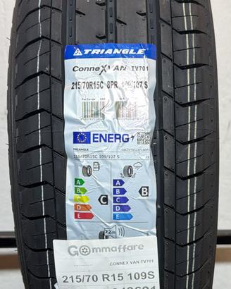 4 Pneumatici 215/70 R15 Triangle Connex Van Tv701