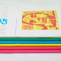 6 riviste LINEA GRAFICA, annata completa 1988