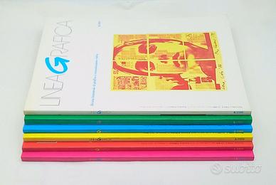 6 riviste LINEA GRAFICA, annata completa 1988