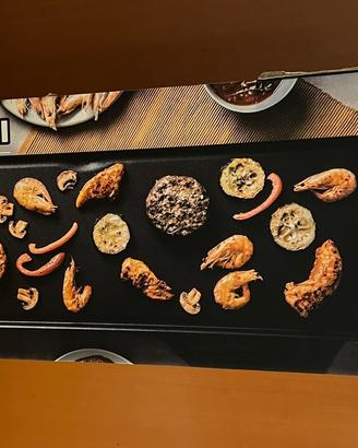 Piastra elettrica grill e teppanyaki