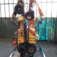 Carrello vertical per 2 go kart