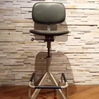 sgabello sedia industriale vintage 