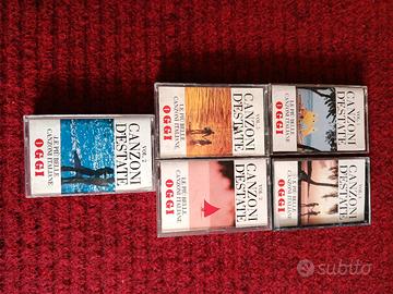 5 musicassette Canzoni d'estate 