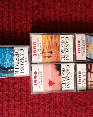 5 musicassette Canzoni d'estate 