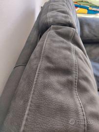 DIVANO IN PELLE DI NABUK