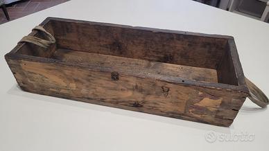 Rara scatola in legno per esplosivi dell'esercito