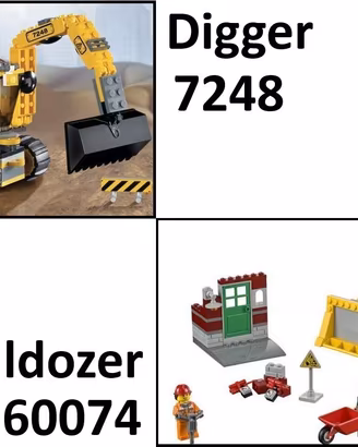 Lotto Lego City Construction.