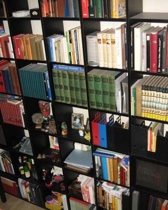 Libreria di grande dimensione in legno nero