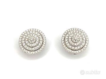 Orecchini oro bianco e diamanti