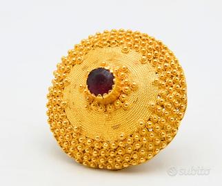 Ciondolo Bottone Sardegna Oro 18KT (Misura Grande)