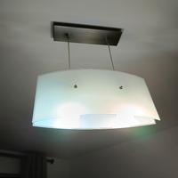 Lampadario vetro sabbiato