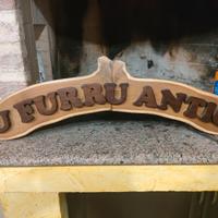 Insegna in legno per cucina rustica