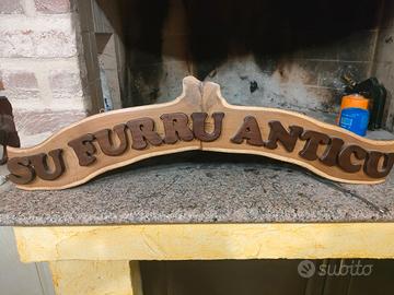 Insegna in legno per cucina rustica