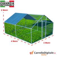 Recinto per Polli 3x4m x 2mH-12mq - azzurro