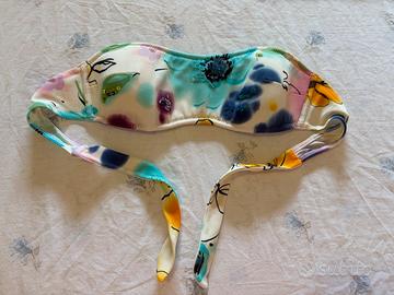 Bikini fascia fantasia fiori e paillettes OVS tg40
