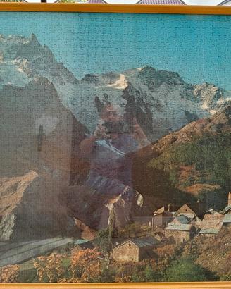 Puzzle rappresentante paesaggio montano